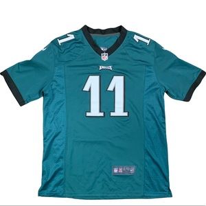 Men's Nike Carson Wentz Midnight Green Philadelphia Eagles Game Jersey